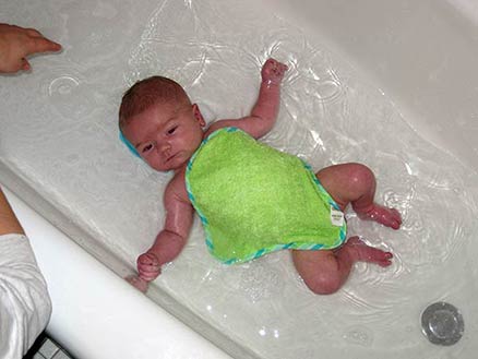 First Real Bath